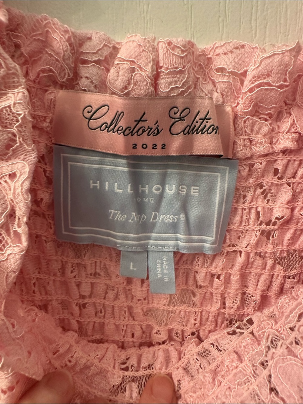 Hill House Pink Lace Ellie Nap Midi Dress L Collectors Edition 2022 - Picture 6 of 8